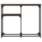vidaXL Mesa consola madera de ingeniería marrón roble 90x22,5x75 cm vidaXL Mesa consola madera de ingeniería marrón roble 90x22,5x75 cm
