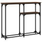 vidaXL Mesa consola madera de ingeniería marrón roble 90x22,5x75 cm vidaXL Mesa consola madera de ingeniería marrón roble 90x22,5x75 cm