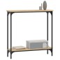 vidaXL Mesa consola madera de ingeniería roble Sonoma 75x22,5x75 cm vidaXL Mesa consola madera de ingeniería roble Sonoma 75x22,5x75 cm