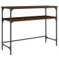 vidaXL Mesa consola madera de ingeniería marrón roble 100x35,5x75 cm vidaXL Mesa consola madera de ingeniería marrón roble 100x35,5x75 cm