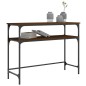 vidaXL Mesa consola madera de ingeniería marrón roble 100x35,5x75 cm vidaXL Mesa consola madera de ingeniería marrón roble 100x35,5x75 cm