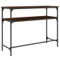 vidaXL Mesa consola madera de ingeniería marrón roble 100x35,5x75 cm vidaXL Mesa consola madera de ingeniería marrón roble 100x35,5x75 cm