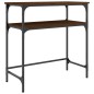 vidaXL Mesa consola madera de ingeniería marrón roble 75x35,5x75 cm vidaXL Mesa consola madera de ingeniería marrón roble 75x35,5x75 cm