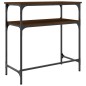 vidaXL Mesa consola madera de ingeniería marrón roble 75x35,5x75 cm vidaXL Mesa consola madera de ingeniería marrón roble 75x35,5x75 cm