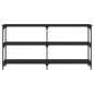vidaXL Mesa consola madera de ingeniería negra 150x29x75 cm vidaXL Mesa consola madera de ingeniería negra 150x29x75 cm