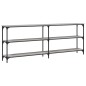 vidaXL Mesa consola madera de ingeniería gris Sonoma 200x29x75 cm vidaXL Mesa consola madera de ingeniería gris Sonoma 200x29x75 cm