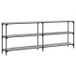 vidaXL Mesa consola madera de ingeniería gris Sonoma 200x29x75 cm vidaXL Mesa consola madera de ingeniería gris Sonoma 200x29x75 cm
