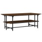 vidaXL Mesa de centro madera contrachapada roble marrón 100x50x40 cm vidaXL Mesa de centro madera contrachapada roble marrón 100x50x40 cm