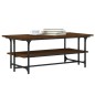 vidaXL Mesa de centro madera contrachapada roble marrón 100x50x40 cm vidaXL Mesa de centro madera contrachapada roble marrón 100x50x40 cm