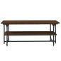 vidaXL Mesa de centro madera contrachapada roble marrón 100x50x40 cm vidaXL Mesa de centro madera contrachapada roble marrón 100x50x40 cm