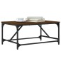 vidaXL Mesa de centro madera contrachapada marrón roble 75x50x35 cm vidaXL Mesa de centro madera contrachapada marrón roble 75x50x35 cm