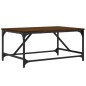 vidaXL Mesa de centro madera contrachapada marrón roble 75x50x35 cm vidaXL Mesa de centro madera contrachapada marrón roble 75x50x35 cm