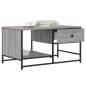 vidaXL Mesa de centro madera contrachapada gris Sonoma 85,5x51x45 cm vidaXL Mesa de centro madera contrachapada gris Sonoma 85,5x51x45 cm