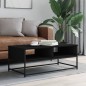 vidaXL Mesa de centro madera de ingeniería negro 100x51x40 cm vidaXL Mesa de centro madera de ingeniería negro 100x51x40 cm