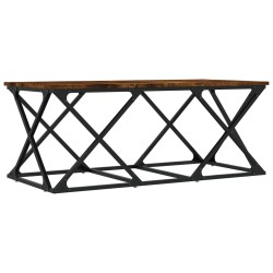 vidaXL Mesa de centro madera de ingeniería roble ahumado 100x49x40 cm
