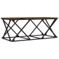 vidaXL Mesa de centro madera de ingeniería roble ahumado 100x49x40 cm