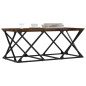 vidaXL Mesa de centro madera de ingeniería roble ahumado 100x49x40 cm