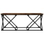 vidaXL Mesa de centro madera de ingeniería roble ahumado 100x49x40 cm