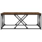 vidaXL Mesa de centro madera de ingeniería marrón roble 100x100x40 cm vidaXL Mesa de centro madera de ingeniería marrón roble 100x100x40 cm