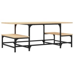 vidaXL Mesa de centro madera de ingeniería roble Sonoma 100x50,5x40 cm