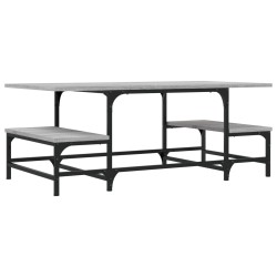 vidaXL Mesa de centro madera de ingeniería gris Sonoma 100x50,5x40 cm