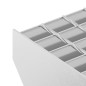 vidaXL Peldaño de rejilla acero galvanizado 80x24x7 cm