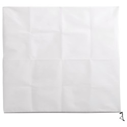 vidaXL Cubierta para plantas con cremallera 70 g/m² 3,93x3,5 m