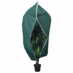 vidaXL Cubierta para plantas con cremallera 70 g/m² 3,93x3 m