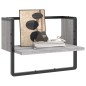 vidaXL Estante de pared con barra gris Sonoma 40x25x30 cm vidaXL Estante de pared con barra gris Sonoma 40x25x30 cm