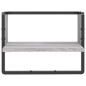 vidaXL Estante de pared con barra gris Sonoma 40x25x30 cm vidaXL Estante de pared con barra gris Sonoma 40x25x30 cm