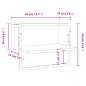 vidaXL Estante de pared con barra gris Sonoma 40x25x30 cm vidaXL Estante de pared con barra gris Sonoma 40x25x30 cm