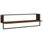 vidaXL Estantes pared con barras 6 pzas madera ingeniería marrón roble vidaXL Estantes pared con barras 6 pzas madera ingeniería marrón roble
