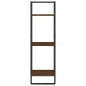 vidaXL Estantes pared con barras 6 pzas madera ingeniería marrón roble vidaXL Estantes pared con barras 6 pzas madera ingeniería marrón roble
