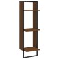 vidaXL Estantes pared con barras 6 pzas madera ingeniería marrón roble vidaXL Estantes pared con barras 6 pzas madera ingeniería marrón roble