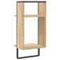 vidaXL Estante de pared con barra roble Sonoma 30x25x65 cm