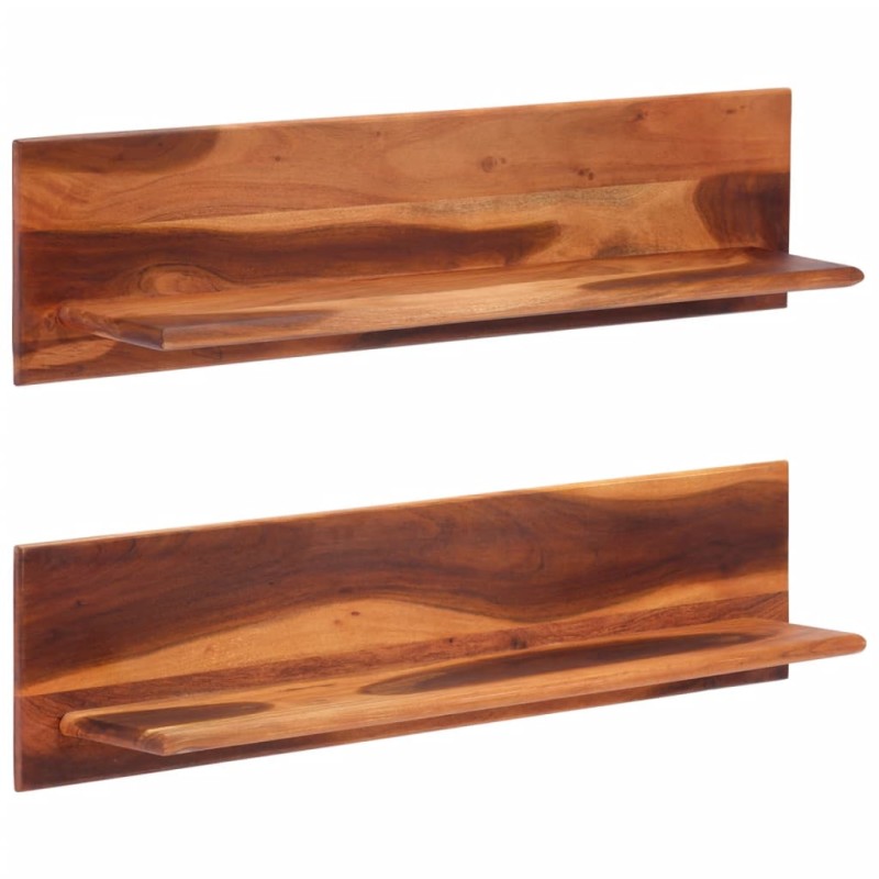 vidaXL Estantes de pared 2 unidades madera maciza acacia 112x20x26 cm vidaXL Estantes de pared 2 unidades madera maciza acacia 112x20x26 cm