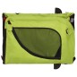vidaXL Remolque de bicicleta mascotas hierro tela Oxford verde negro vidaXL Remolque de bicicleta mascotas hierro tela Oxford verde negro