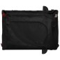 vidaXL Remolque de bicicleta mascotas hierro tela Oxford negro