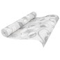 vidaXL Papel pintado de pared 3D estampado de flores gris vidaXL Papel pintado de pared 3D estampado de flores gris