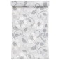 vidaXL Papel pintado de pared 3D estampado de flores gris vidaXL Papel pintado de pared 3D estampado de flores gris