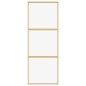 vidaXL Puerta corredera dorada de vidrio ESG transparente y aluminio vidaXL Puerta corredera dorada de vidrio ESG transparente y aluminio