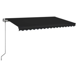 vidaXL Toldo retráctil automático gris antracita 400x350 cm