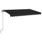 vidaXL Toldo retráctil automático gris antracita 400x350 cm
