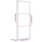 vidaXL Puerta corredera dorada de vidrio ESG transparente y aluminio vidaXL Puerta corredera dorada de vidrio ESG transparente y aluminio
