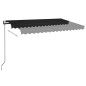 vidaXL Toldo retráctil automático gris antracita 400x350 cm