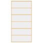 vidaXL Puerta corredera dorada de vidrio ESG transparente y aluminio vidaXL Puerta corredera dorada de vidrio ESG transparente y aluminio