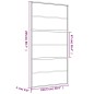vidaXL Puerta corredera dorada de vidrio ESG transparente y aluminio vidaXL Puerta corredera dorada de vidrio ESG transparente y aluminio