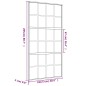 vidaXL Puerta corredera dorada de vidrio ESG transparente y aluminio vidaXL Puerta corredera dorada de vidrio ESG transparente y aluminio