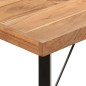 vidaXL Mesa alta de hierro y madera maciza de acacia 180x70x107 cm vidaXL Mesa alta de hierro y madera maciza de acacia 180x70x107 cm