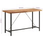 vidaXL Mesa alta de hierro y madera maciza de acacia 180x70x107 cm vidaXL Mesa alta de hierro y madera maciza de acacia 180x70x107 cm